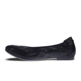 Revere Nairobi Ballet Flat (Women) - Black Lizard Dress-Casual - Flats - The Heel Shoe Fitters