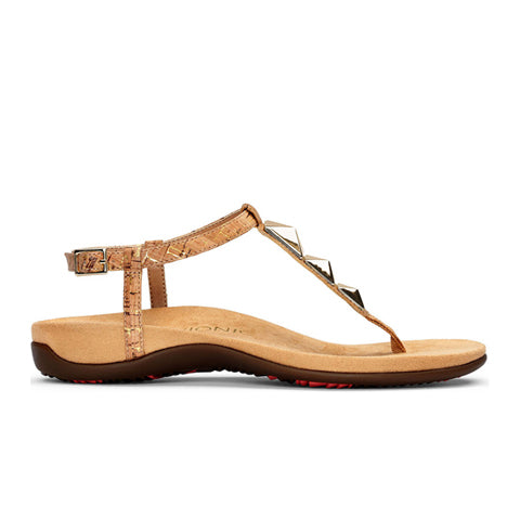 Vionic Nala (Women) - Gold Cork Sandals - Thong - The Heel Shoe Fitters