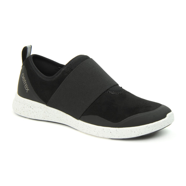 Aetrex Demi Slip On Sneaker (Women) - Black Dress-Casual - Slip Ons - The Heel Shoe Fitters