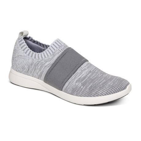 Aetrex Demi Slip On Sneaker (Women) - Grey Dress-Casual - Sneakers - The Heel Shoe Fitters