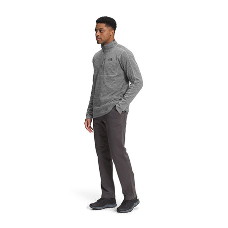 The North Face Canyonlands 1/2 Zip (Men) - TNF Medium Grey Heather Apparel - Top - Long Sleeve - The Heel Shoe Fitters