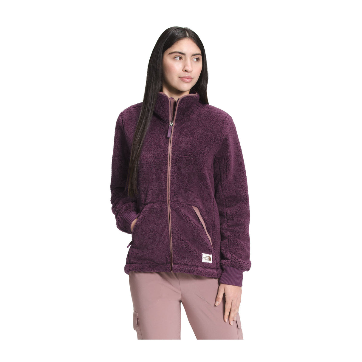 The North Face Campshire Full Zip Jacket (Women) - Blackberry Wine/Twilight Mauve Apparel - Jacket - Lightweight - The Heel Shoe Fitters