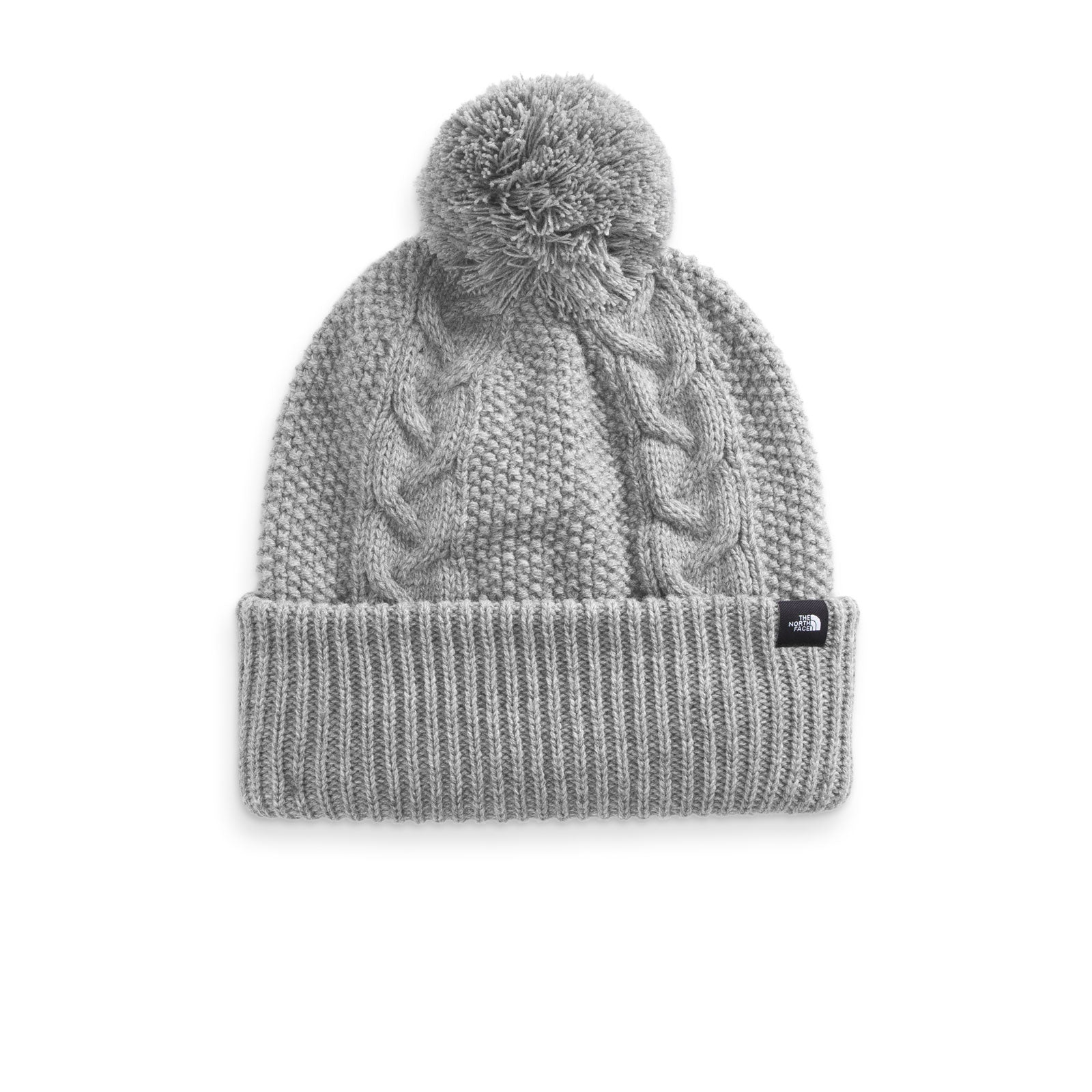 The North Face Cable Minna Beanie (Women) - TNF Light Grey Heather Outerwear - Headwear - Beanie - The Heel Shoe Fitters
