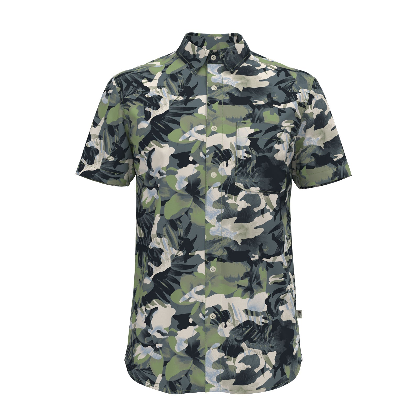 The north face camo sales shirt