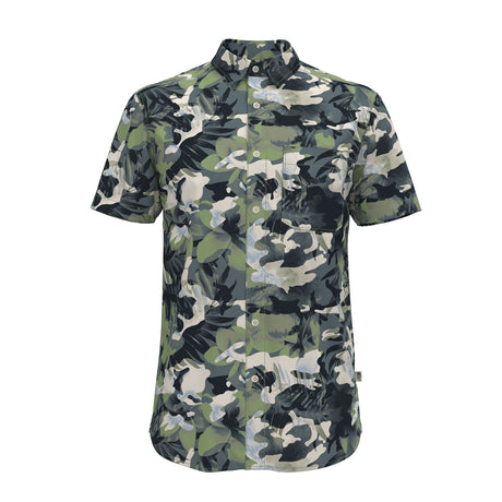 The North Face Baytrail Pattern Short Sleeve Shirt (Men) - Forest Shade Tropical Camo Apparel - Top - Short Sleeve - The Heel Shoe Fitters