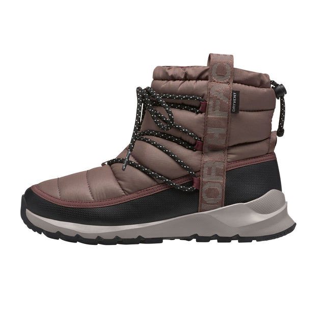 The North Face ThermoBall Lace Up Waterproof Boot (Women) - Deep Taupe/TNF Black Boots - Winter - Mid Boot - The Heel Shoe Fitters