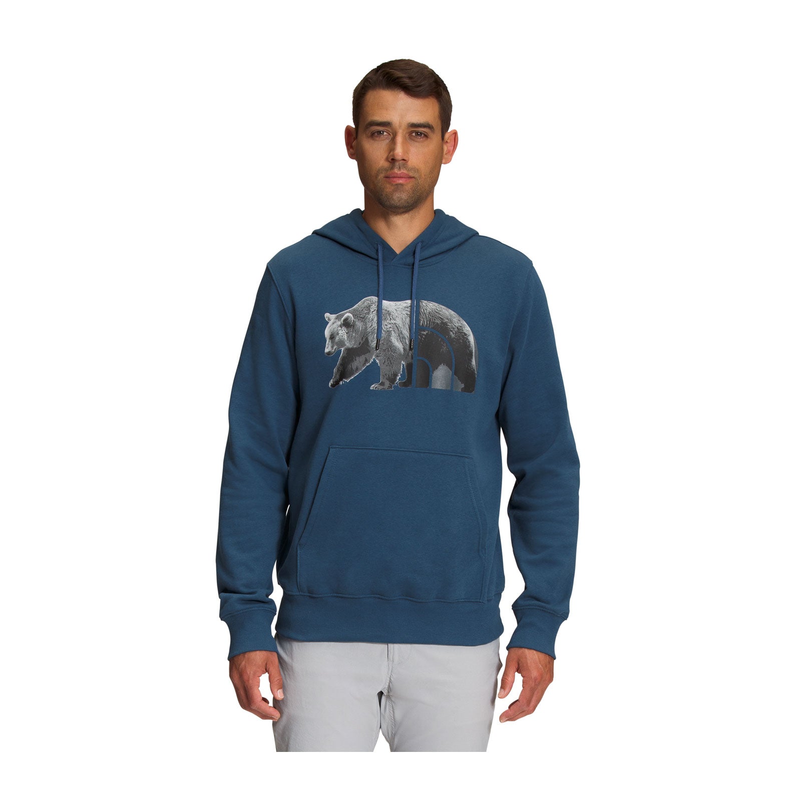 The North Face Men's Box NSE Pullover Hoodie - Shady Blue/TNF Black