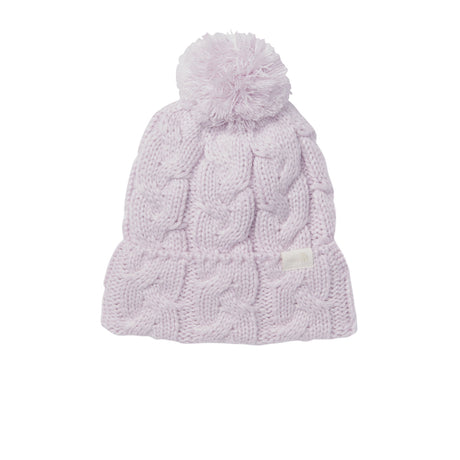The North Face Cable Minna Pom Beanie (Women) - Lavender Fog Accessories - Headwear - The Heel Shoe Fitters