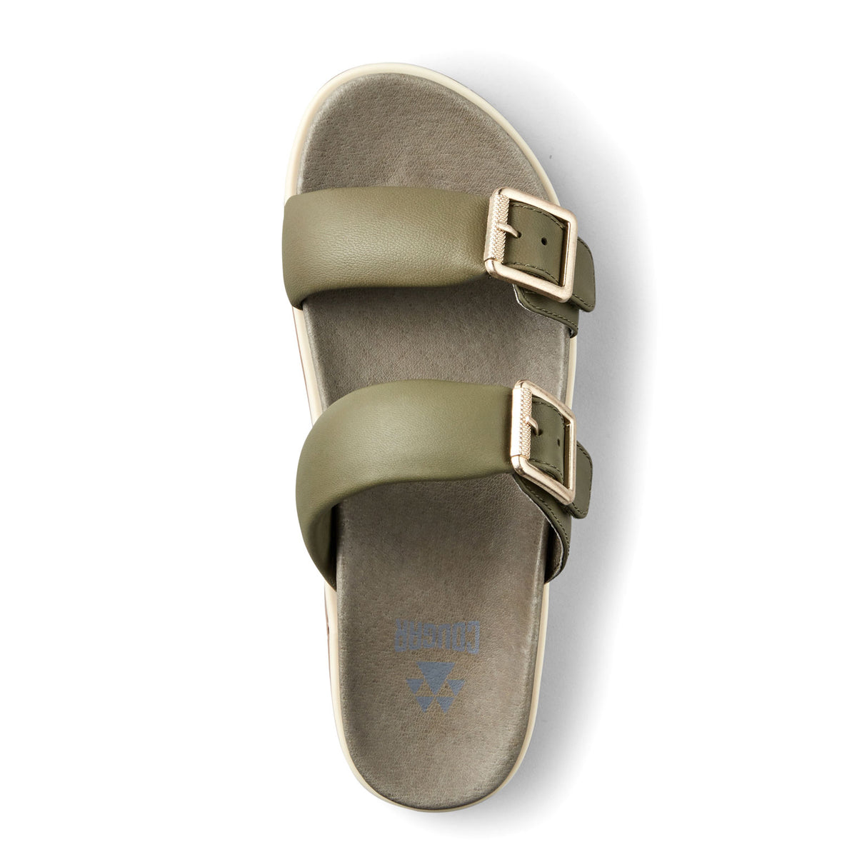 Cougar Nifty (Women) - Olive Sandals - Slide - The Heel Shoe Fitters