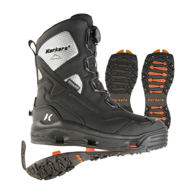 Korkers Polar Vortex 1200G (Men) - Black Boots - Winter - Mid Boot - The Heel Shoe Fitters