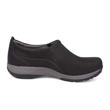 Dansko Patti Waterproof Slip On (Women) - Black Milled Nubuck Dress-Casual - Slip Ons - The Heel Shoe Fitters