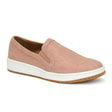 Aetrex Cameron Slip On (Women) - Blush Canvas Dress-Casual - Slip Ons - The Heel Shoe Fitters