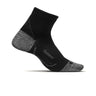 Feetures PF20159 Plantar Fasciitis Relief Light Cushion Quarter Sock (Unisex) - Black Accessories - Socks - Performance - The Heel Shoe Fitters