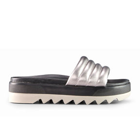 Cougar Prato-L Slide Sandal (Women) - Metallic Silver Sandal - Slide - The Heel Shoe Fitters