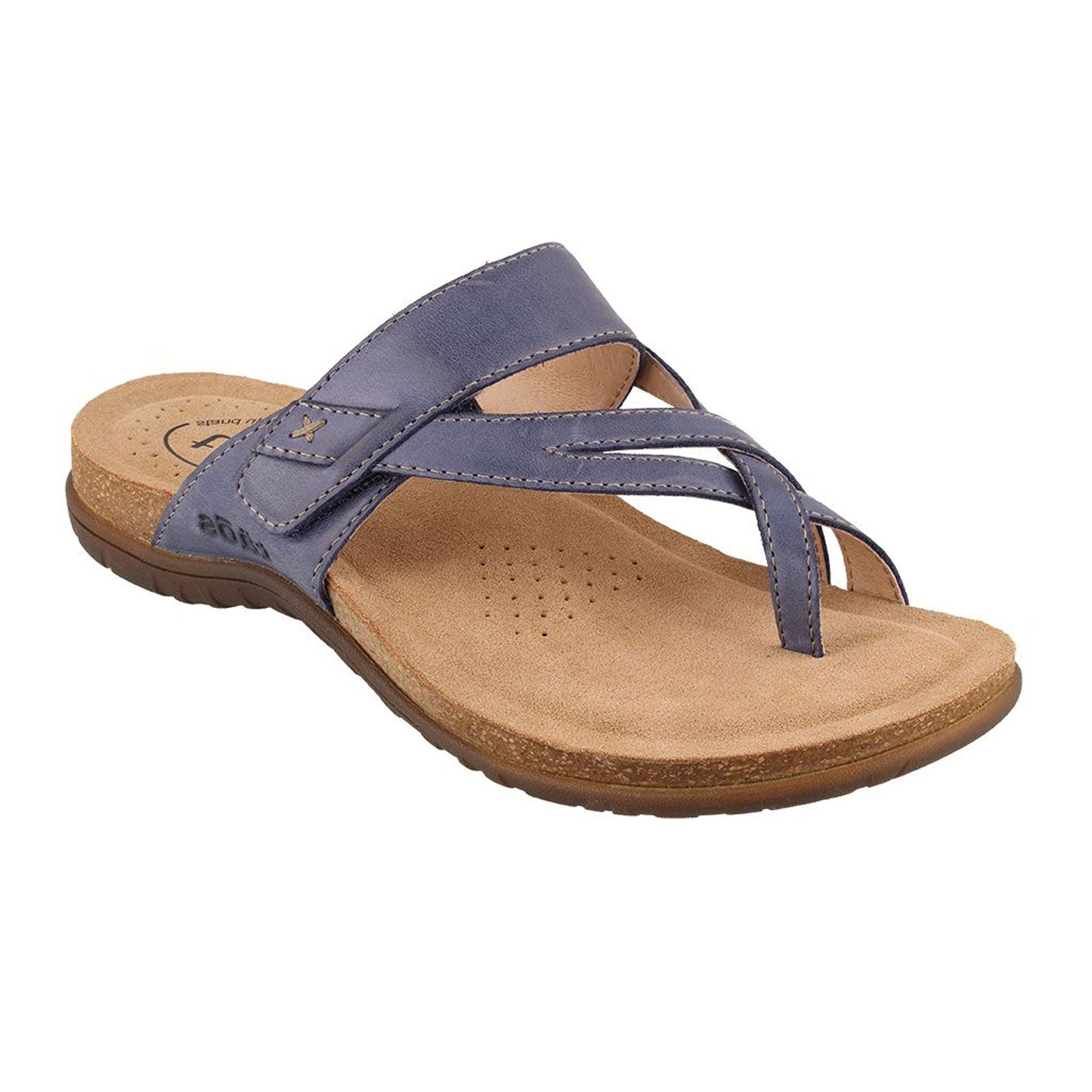 Taos Perfect Thong Sandal Women Dark Blue The Heel Shoe Fitters