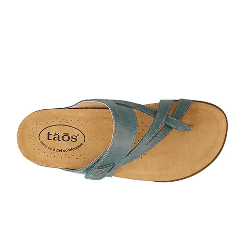 Taos Perfect Thong Sandal Women Teal The Heel Shoe Fitters