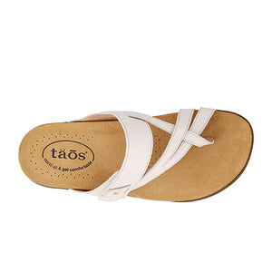Taos Perfect Thong Sandal (Women) - White Sandals - Thong - The Heel Shoe Fitters