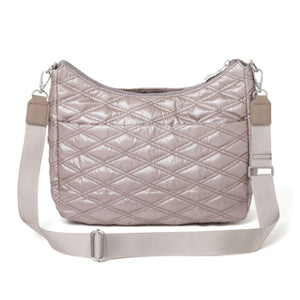 Baggallini Quilted Convertible Hobo - Rose Metallic Accessories - Bags - Purses - The Heel Shoe Fitters