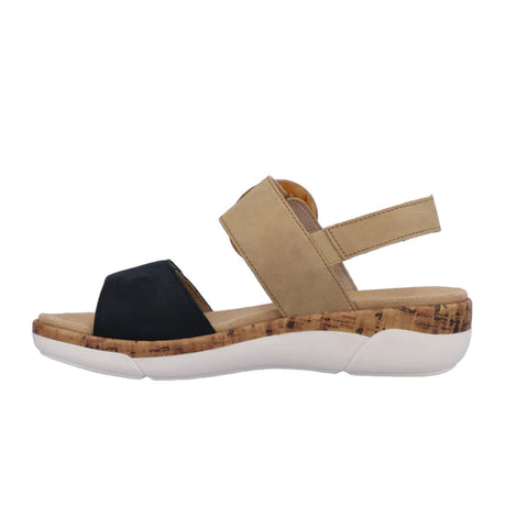 Remonte Jocelyn R6853-60 Backstrap Sandal (Women) - Pazifik/Sand Sandals - Backstrap - The Heel Shoe Fitters