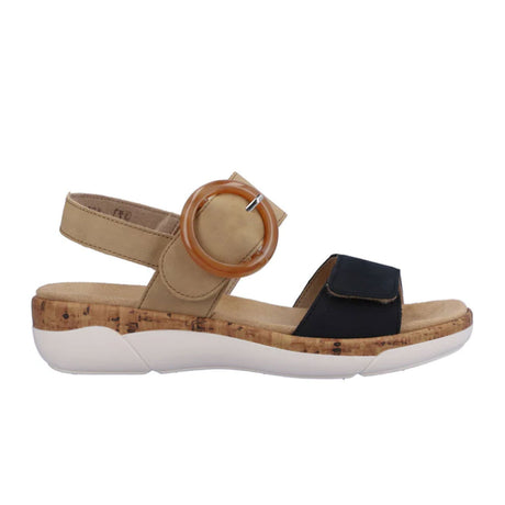 Remonte Jocelyn R6853-60 Backstrap Sandal (Women) - Pazifik/Sand Sandals - Backstrap - The Heel Shoe Fitters