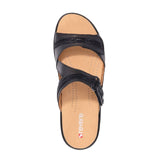 Revere Rio Slide Sandal (Women) - Onyx/Black Lizard Sandals - Slide - The Heel Shoe Fitters
