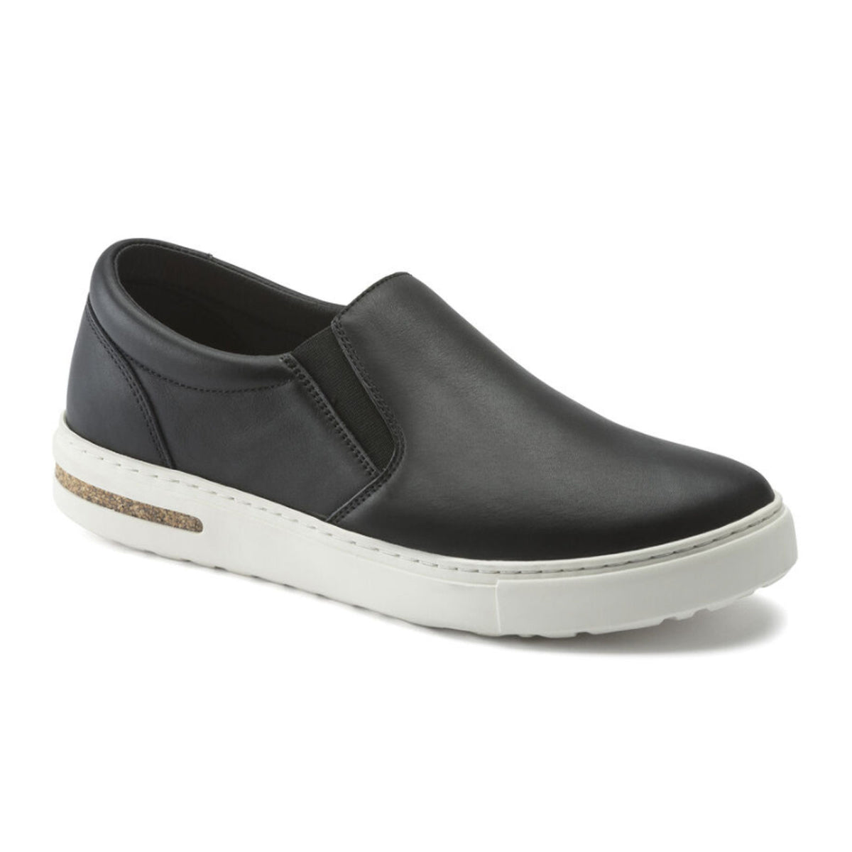 Birkenstock Oswego Black Leather Slip On Sneakers Men 13 46 Reg/Wide Birkenstock Oswego Slip On Sneaker (Men) - Black Leather  main image 3