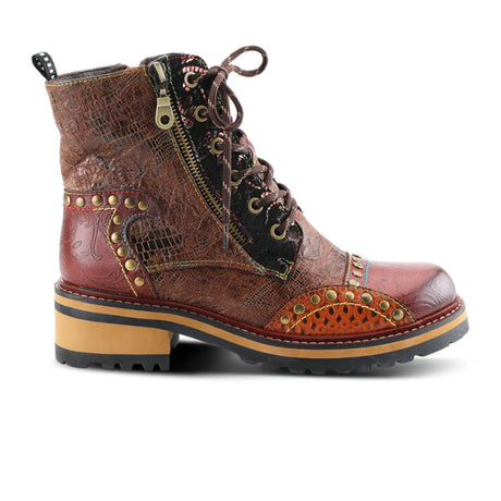 L'Artiste Rugup Ankle Boot (Women) - Brown Multi Boots - Fashion - Mid Boot - The Heel Shoe Fitters