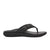 Strole Vibe Wide Thong Sandal (Men) - Black 2 Sandals - Thong - The Heel Shoe Fitters