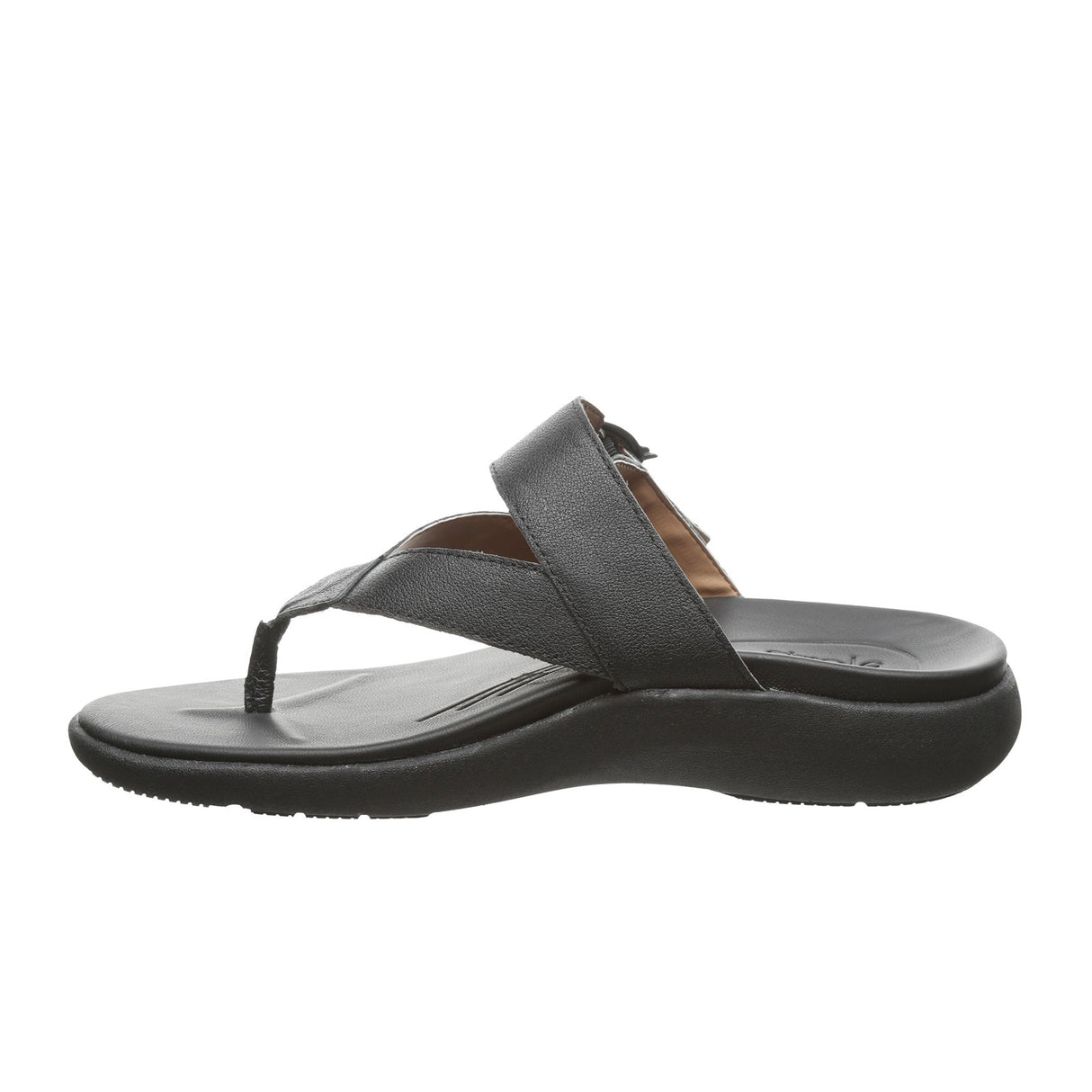 Strole Promenade Thong Sandal (Women) - Black 2 Sandals - Thong - The Heel Shoe Fitters