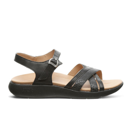 Strole Delos Backstrap Sandal (Women) - Black 2 Sandals - Backstrap - The Heel Shoe Fitters