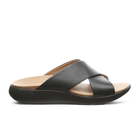 Strole Delta Slide Sandal (Women) - Black 2 Sandals - Slide - The Heel Shoe Fitters