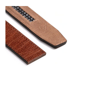 SlideBelts Premium Full Grain Rustic Leather Belt Strap - Cayenne Accessories - Belts - The Heel Shoe Fitters