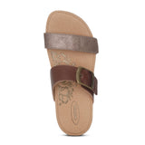 Aetrex Daisy Sandal (Women) - Brown Sandals - Slide - The Heel Shoe Fitters