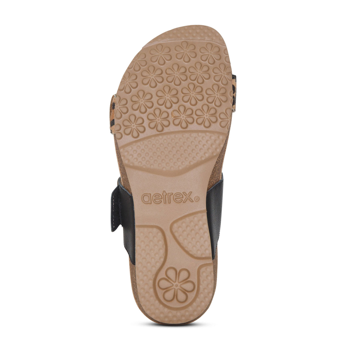 Aetrex Daisy Slide Sandal (Women) - Leopard Sandals - Slide - The Heel Shoe Fitters