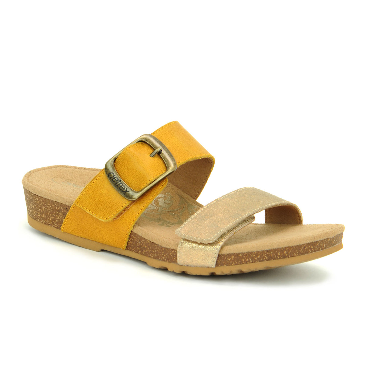 Aetrex Daisy Slide Sandal (Women) - Sunflower Sandals - Slide - The Heel Shoe Fitters