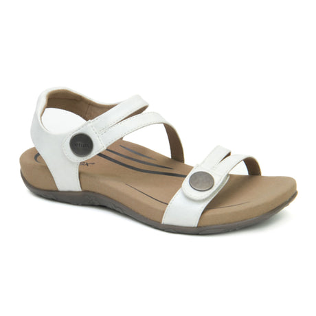 Aetrex Jess Backstrap Sandal (Women) - White Sandals - Backstrap - The Heel Shoe Fitters