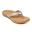 Aetrex Taylor Sandal (Women) - Gold Sandals - Thong - The Heel Shoe Fitters