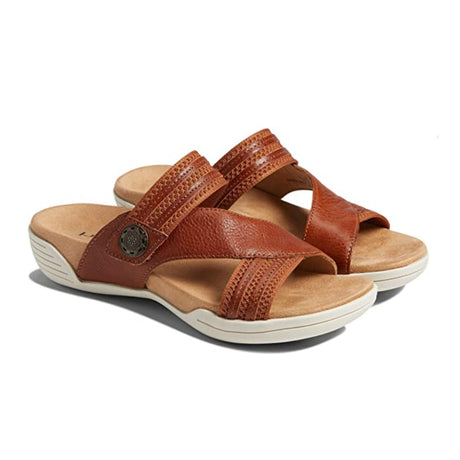 Halsa Desiree Slide Sandal (Women) - Cognac Sandals - Slide - The Heel Shoe Fitters