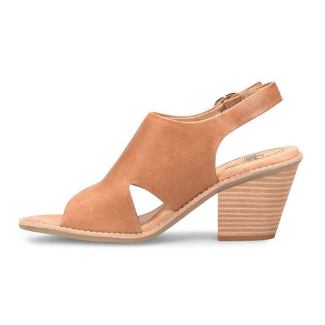 Sofft Mendi Slingback Sandal (Women) - Luggage Sandals - Heel/Wedge - The Heel Shoe Fitters
