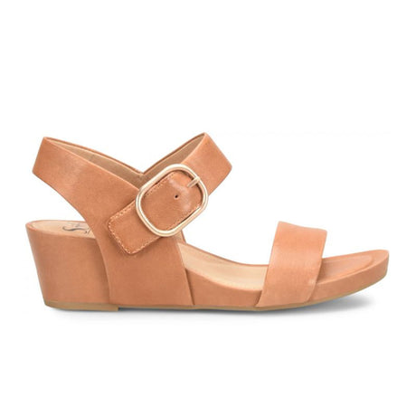 Sofft Vaya Wedge Sandal (Women) - Luggage Sandals - Heel/Wedge - The Heel Shoe Fitters