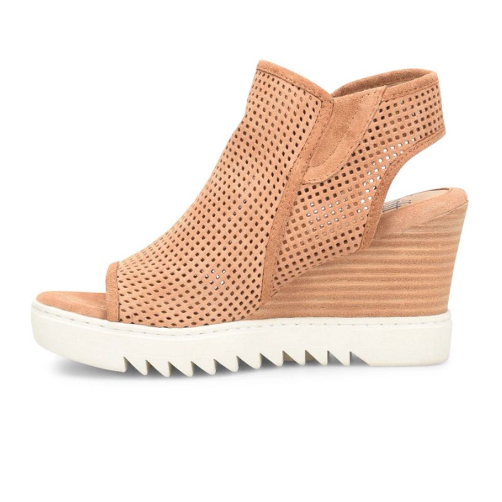 Söfft basima best sale perforated wedge sandal