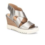 Sofft Uxley Wedge Sandal (Women) - Grey/Gold Sandals - Wedge - The Heel Shoe Fitters