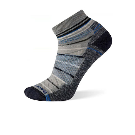 Smartwool Hike Light Cushion Pattern Ankle Sock (Men) - Lunar Gray Accessories - Socks - Performance - The Heel Shoe Fitters