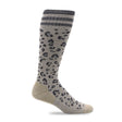 Sockwell Leopard Over the Calf Compression Sock (Women) - Putty Accessories - Socks - Compression - The Heel Shoe Fitters