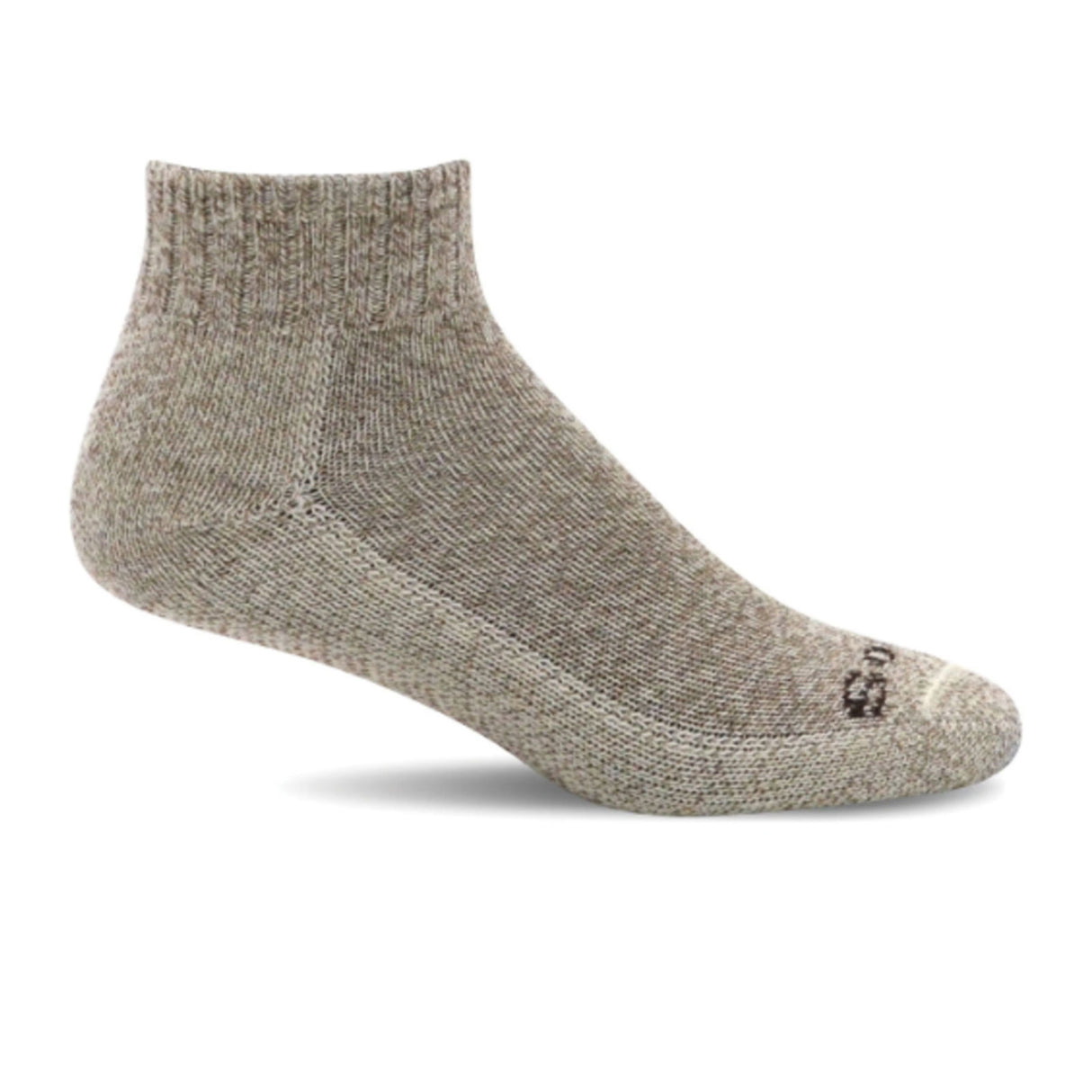 Sockwell Big Easy Mini Crew Sock (Women) - Bark Accessories - Socks - Lifestyle - The Heel Shoe Fitters