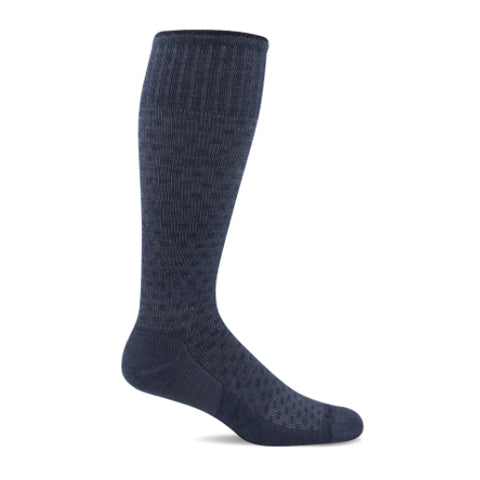 Sockwell Shadow Box Over the Calf Compression Sock (Men) - Navy Accessories - Socks - Compression - The Heel Shoe Fitters