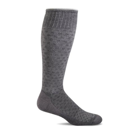 Sockwell Shadow Box Over the Calf Compression Sock (Men) - Charcoal Accessories - Socks - Compression - The Heel Shoe Fitters