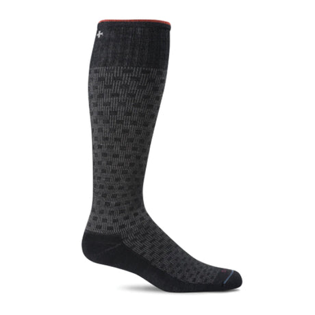 Sockwell Shadow Box Over the Calf Compression Sock (Men) - Black Accessories - Socks - Compression - The Heel Shoe Fitters