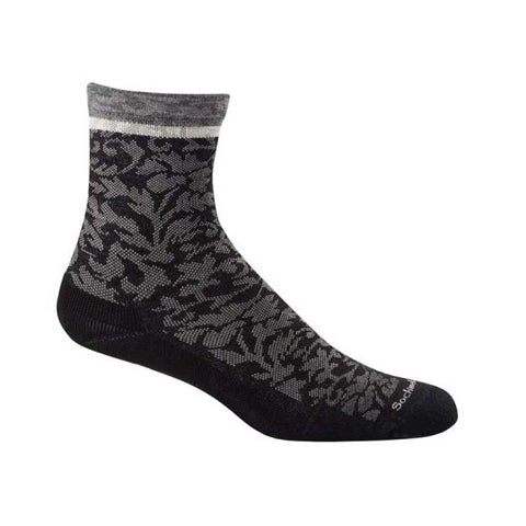 Sockwell Plantar Cushion Compression Crew Sock (Women) - Black Accessories - Socks - Compression - The Heel Shoe Fitters