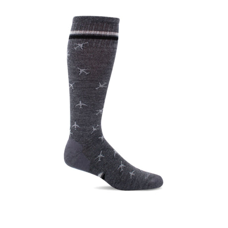 Sockwell In Flight Over the Calf Compression Sock (Men) - Charcoal Accessories - Socks - Compression - The Heel Shoe Fitters